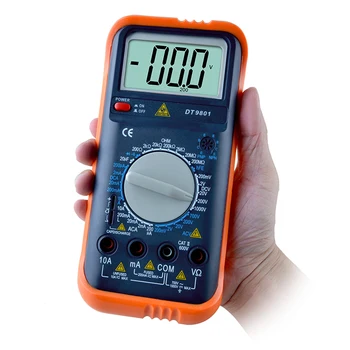 

Transistor Tester Digital Multimeter Profesional Voltmeter Voltage Indicator Electric Meter With Probes Testers Capacitor ESR