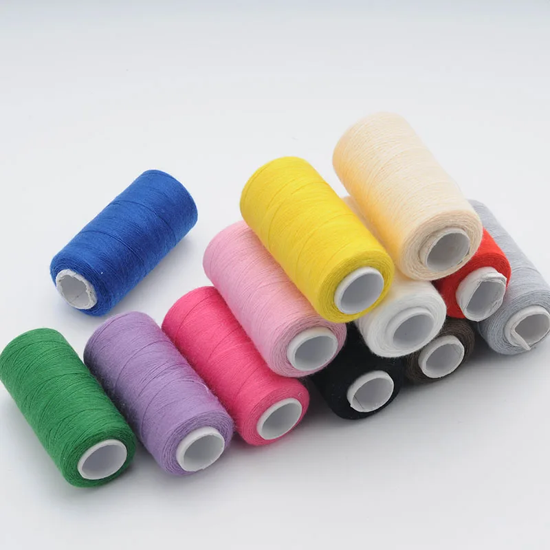 

12pcs/lot High quality Sewing Thread,12Different Colours,40S/2,350meter/Spool,Both For Machine By Hand,Lowest Price Free Ship