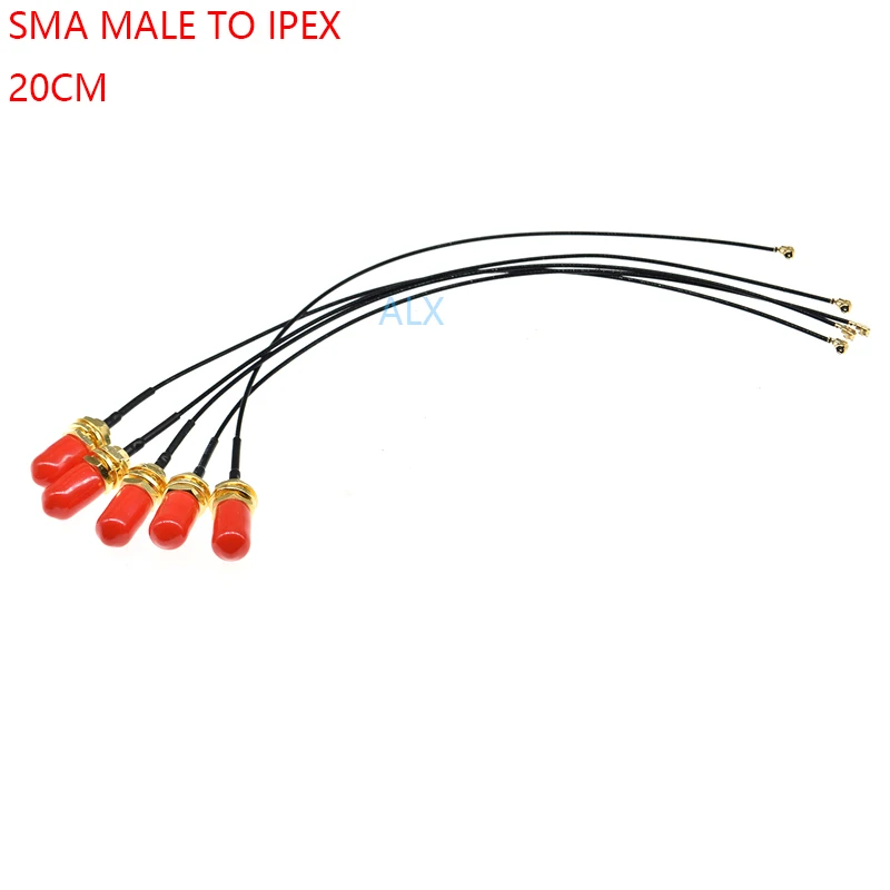 

5PCS 20CM RP SMA Straight pin TO IPEX FEMALE connector RF Pigtail cable RG178 uFL/u.FL/IPX Antenna adapter wire for WIFI/GSM/GPS