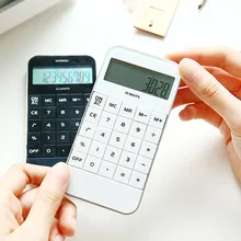 Портативный домашний калькулятор с ЖК-дисплеем, карманный электронный калькулятор для офиса и школы, 11,5x5,9x1,0 см