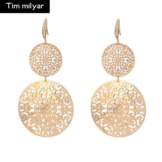 2018 New Hollow Earrings Antique Gold Silver Filigree Drop Earring 2018 New Hollow Earrings Antique Gold Silver Filigree Drop Earring Accessorices Statement Eardrop The Year