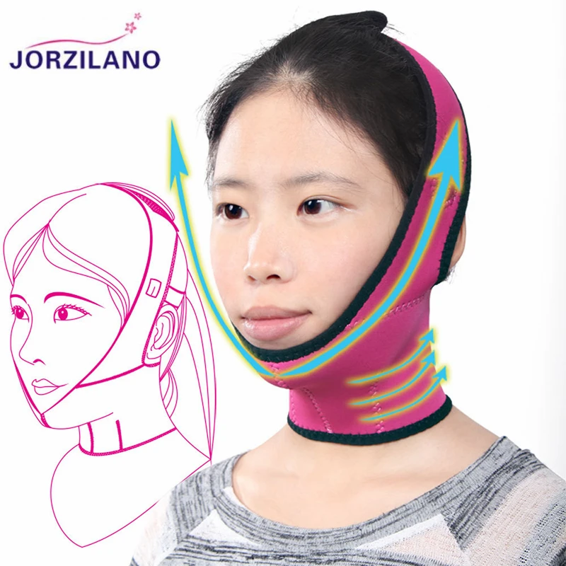 

JORZILANO Facial Slimming Bandage Skin Care Belts Shape And Lift Reduce Big Frontal Messeter Face Mask Face Thining Band Strap