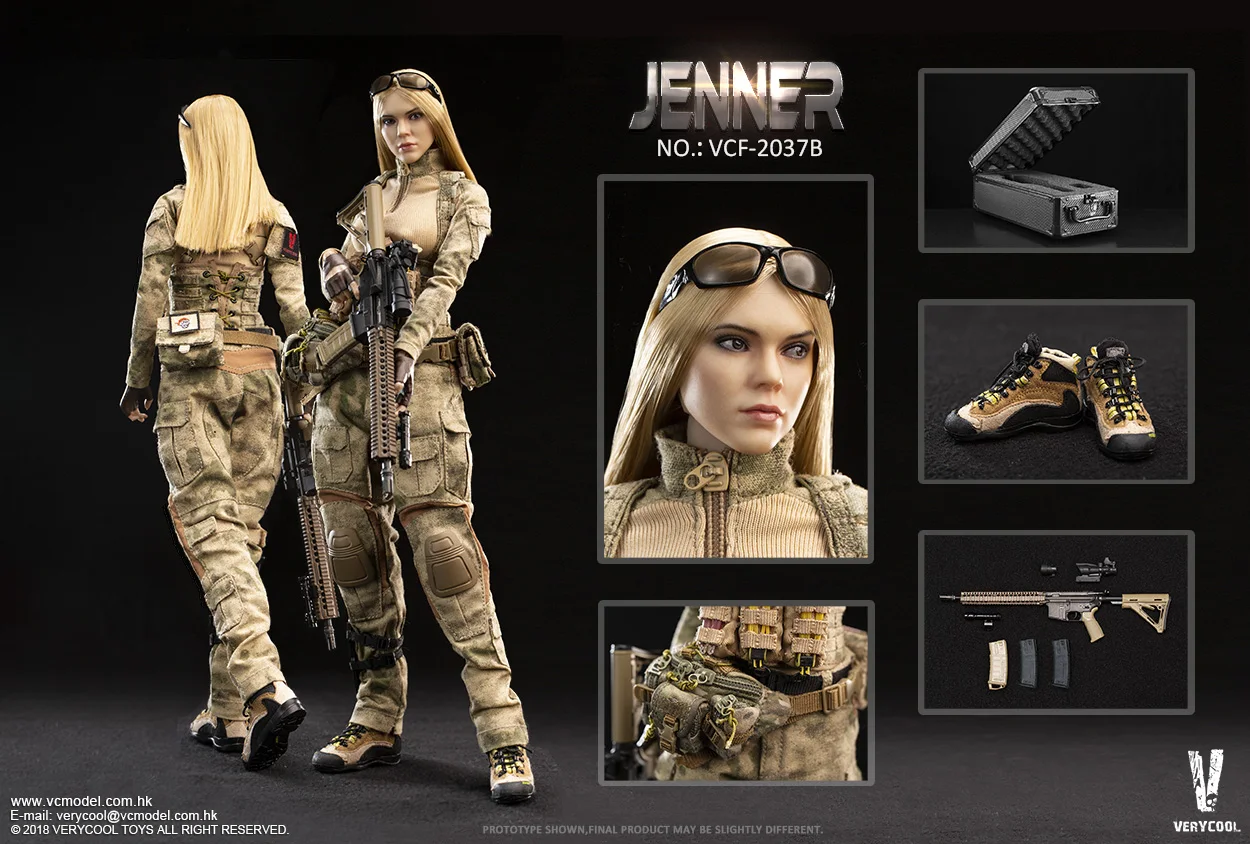 VERYCOOL VCF 2037 1/6 JENNER 12 дюймов коллекционная Женская Военная экшн фигурка|Игровые
