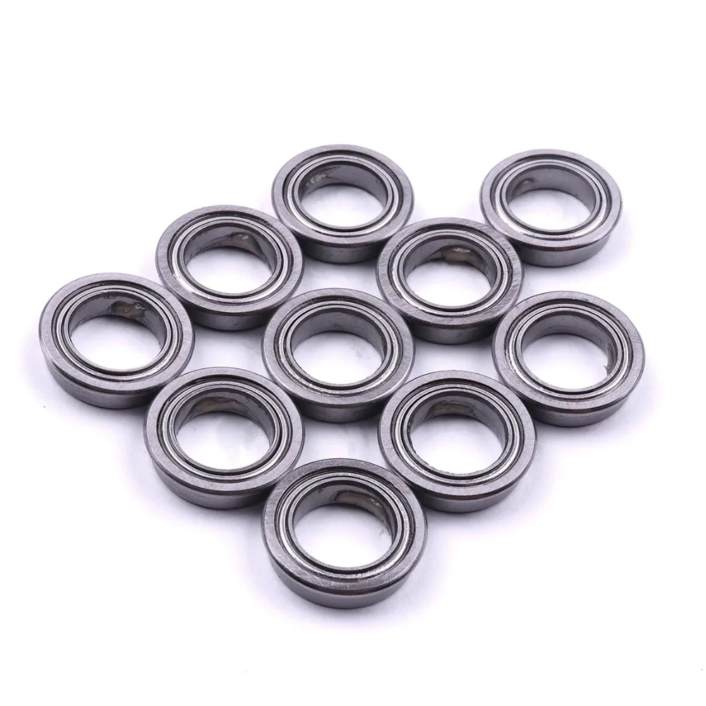 10Pcs High Quality Bearing Steel Flanged Miniature Bearing Diameter 5/6 ...