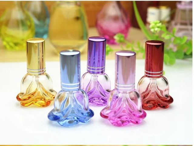 10PCS 6ML Rose Glas Leere Parfüm Spray Ersetzen Kristall Klar