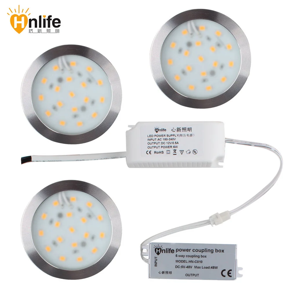 Surface Mount LED Ultra Thin Puck Under Cabinet Lighting With /AC Surface Mount LED Ultra Thin Puck Under Cabinet Lighting with /AC adapter and Linkable Connectors B016-in Professional Lighting from Lights & Lighting on ... - Surface Mount LED Ultra Thin Puck Under Cabinet Lighting With /AC