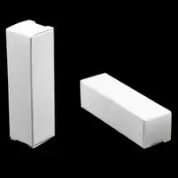 2*2*8.5เซนติเมตร200ชิ้น/ล็อตขนาดกะทัดรัดกระดาษคราฟท์สีขาวกล่องแพ็ค0.78 "x 0.78" x 3.34 "สำหรับพรรคเครื่องสำอางลิปสติกมินิพับกล่อง