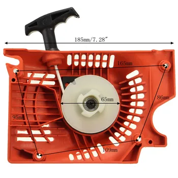 Recoil Pull Starter For Chinese Chainsaw 4500 5200 5800 45 52cc 58cc Raptor Red Lawn Mower Starter