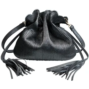 

2pcs British Fashion Women Handbag Bucket Mulit Style New Trend Tassel Bags Velour Portable Single-shoulder Crossbody Bags#BL1