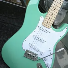 Custom Shop Seafoam Зеленая электрогитара, светильник для серфинга Green ST Body Китай гитары