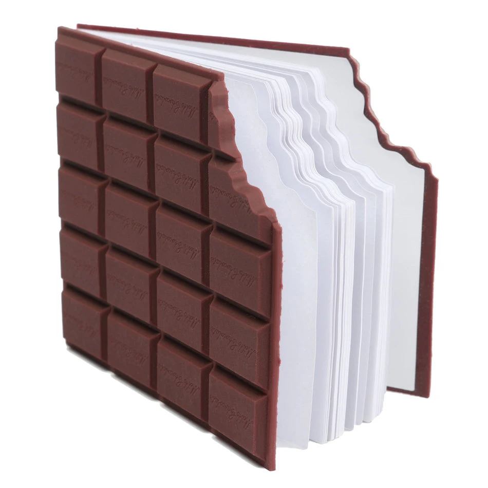 

1 Pc Chocolate Shape Convenient Stationery Notebook Individualized Memo Pad Diy Cover Notepad Student Stationery School Supplies