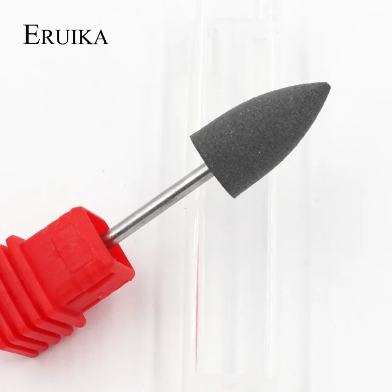 ERUIKA 4 шт./компл. пуля голова сверла для ногтей резины и силикона с объемным биты придание ногтям формы фрезы для маникюра ногтей файл полировки инструмент