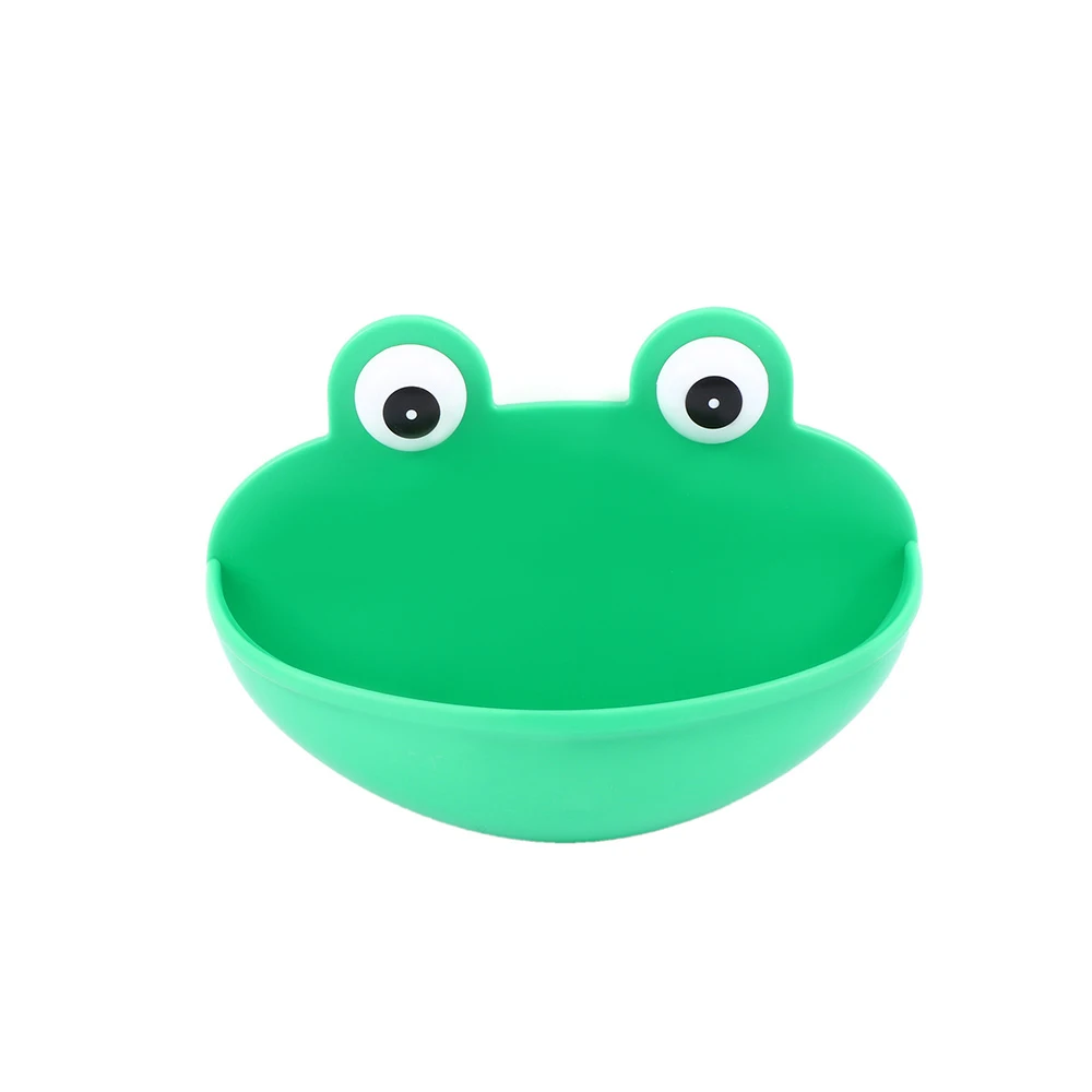 

Durable with Suction Cups Frogs Shaped ABS Soap Case Household Products Soap Dish Holder Kitchen Bathroom Accessories