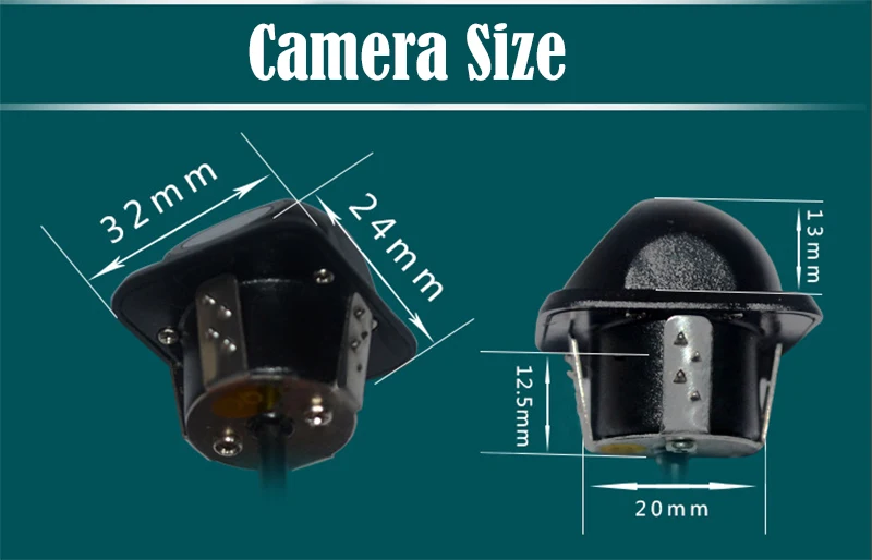 8 LED Night Vision Car Rear View Backup Reverse Parking Camera (3)
