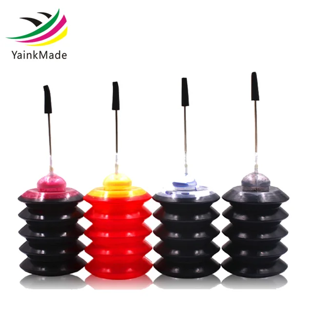 Best Offers  4 Pcs Universal 30ml dye ink K C M Y Refill Ink kit For HP for Canon for Brother for Epson for Lexmark printer ink Cartridge