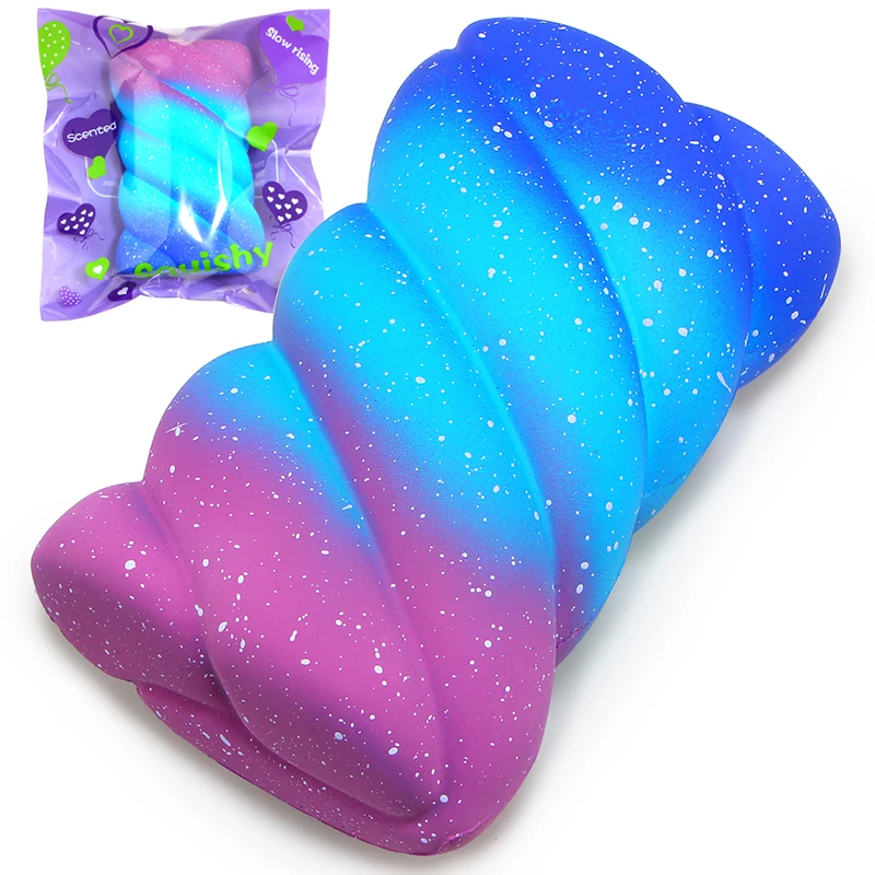 Мягкая игрушка Kawaii Galaxy Cake, мягкий медленно растущий крем, Ароматизированная мягкая игрушка для снятия стресса, изысканная игрушка для детей, подарки на Рождество - Цвет: starry sky