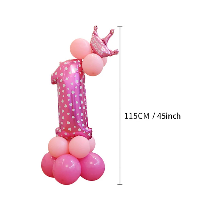Воздушные шары Шары-цифры вспомогательное оборудование воздушных шаров будет счастливое детство: только на день рождения на день рождения балон Baby Shower украшения 13 шт./компл