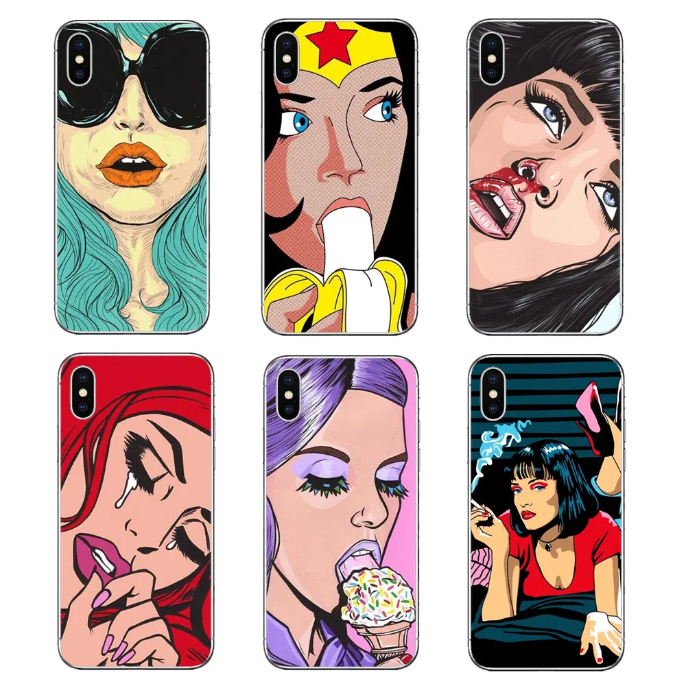 Модные жесткие чехлы для телефонов с изображением красных волос чехол iPhone 5 5S SE 6 6S