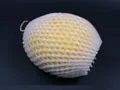 wholesale New Fruit foam white EPE Foam mesh sleeve net Thick fruit foam sleeve net for pitaya packing material 16cm*7cm 740pcs