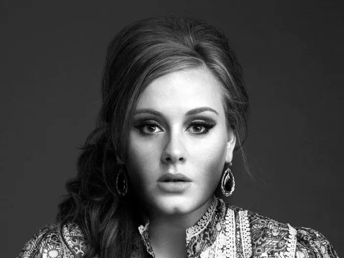 

D0020 Adele BW Portrait Singer Music-Print Silk Art Wall Poster