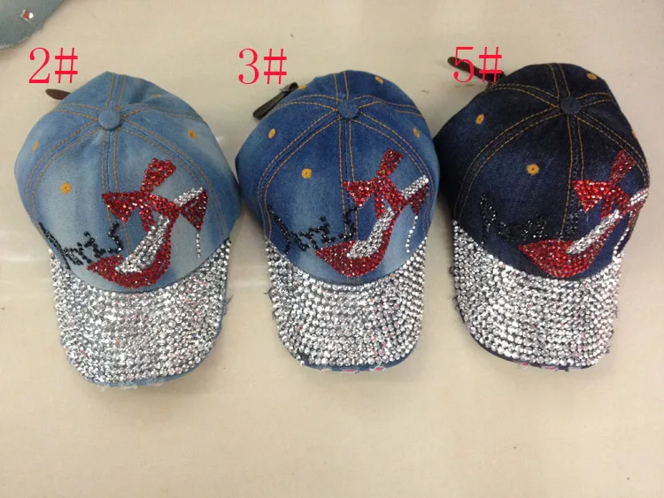 Free Shipping High Heels Rhinestone Hat Fashion Hiphop Cap Men Free shipping High heels Rhinestone hat Fashion Hiphop Cap Men/Women's Baseball Cap Super Quality denim Unisex Outdoor Sport Hat-in Baseball Caps from Men's ... - Free Shipping High Heels Rhinestone Hat Fashion Hiphop Cap Men
