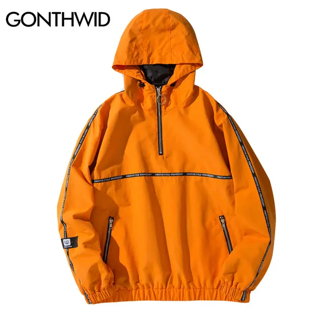 GONTHWID Ribbon Pullover Tracksuit Hoodie Jackets 2018