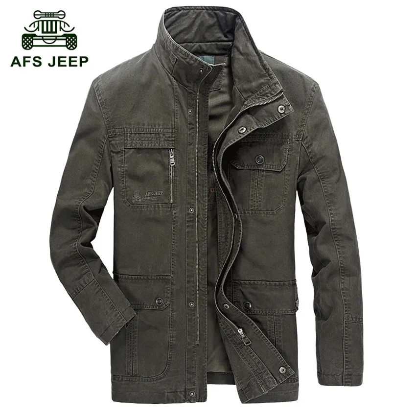 AFS JEEP, брендовые военные летные куртки, мужские хлопковые осенне-зимние куртки-бомберы размера плюс 4XL, Jaqueta masculina chaquetas hombre