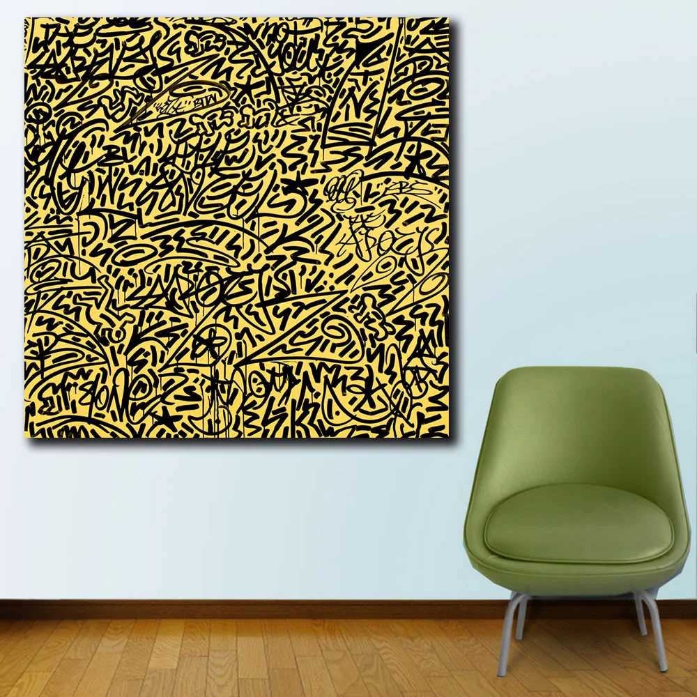 

Pop Art Keith Haring la_ii_untitled Oil Painting Wall Art Picture Painting Printed On Canvas Home Decor Abstract Print Painting