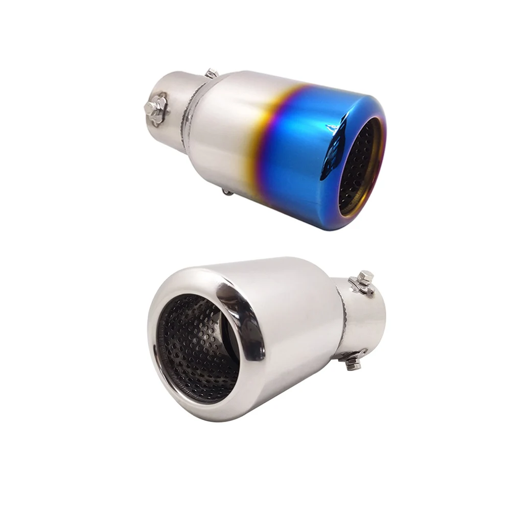 

62mm Universal Car Round Exhaust Tip Muffler Pipe Covers for Jeep Patriot Mazda Protege Peugeot 208 Smart Brabus Car Decoration