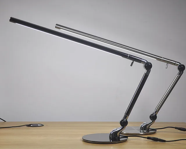 Simple Metallic 6w Long Arms Led Desk Lamp Protect Eyes Touch Simple Metallic 6w Long Arms Led Desk Lamp Protect Eyes Touch Dimmer Student Learning Work Study