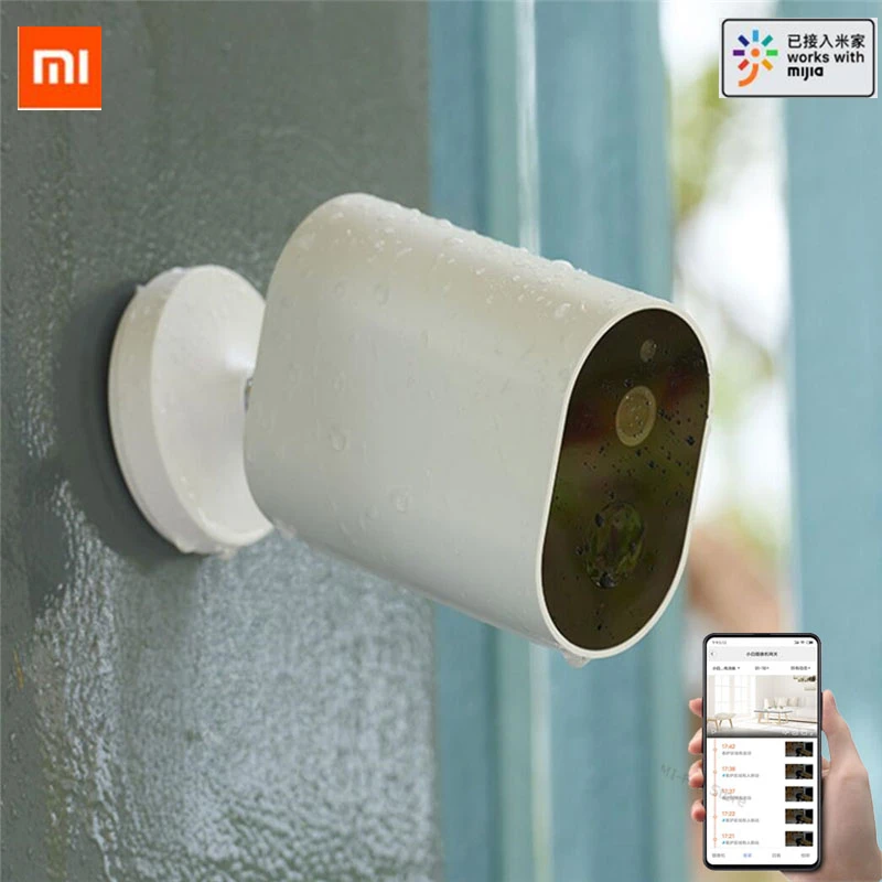 

Xiaomi Smart Wireless Camera 1080P With Battery Gateway 120 Degree IP65 Waterproof AI Humanoid Detection work with mijia APP