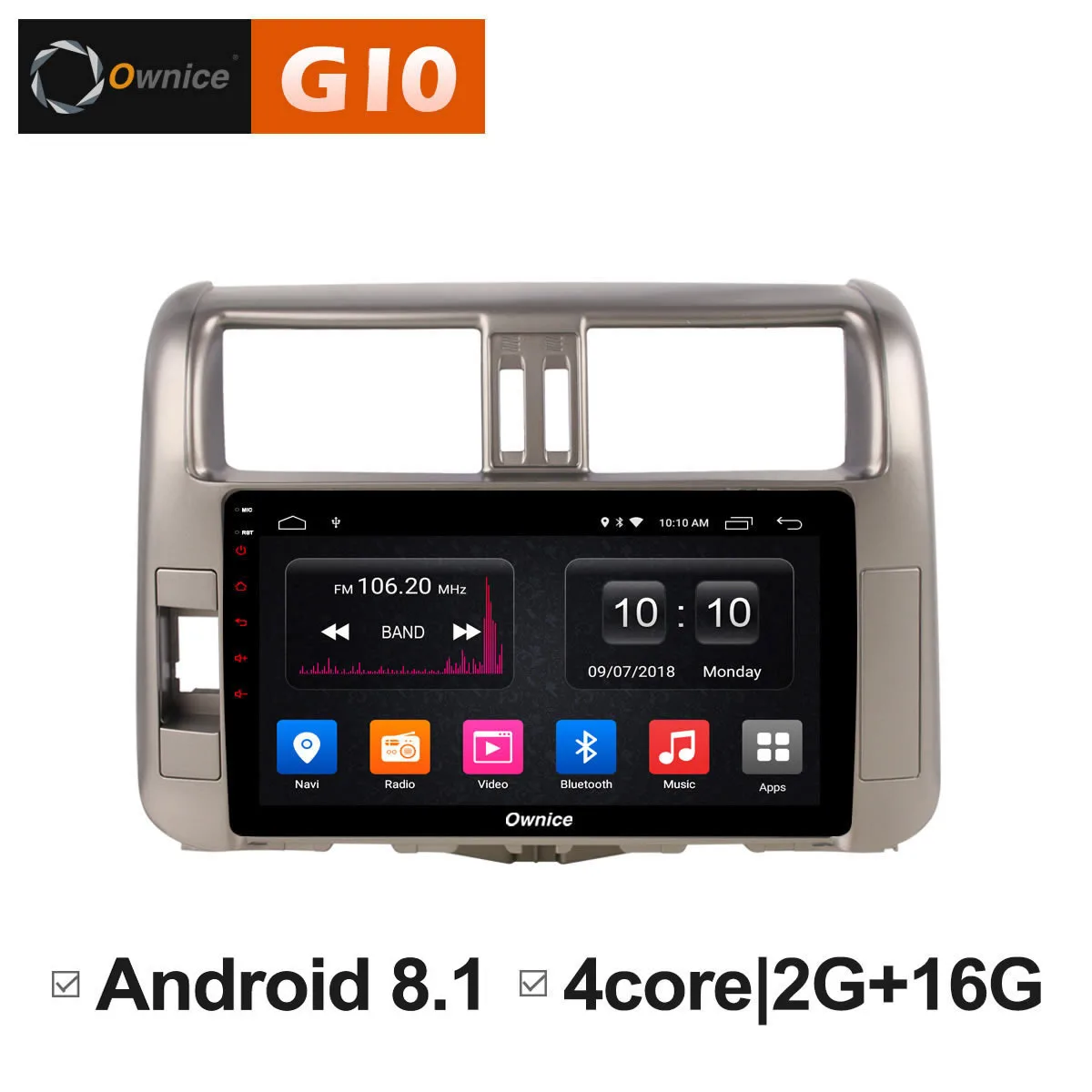 

Android 8.1 Unit 9 inch 1024x600 HD Screen Radio GPS NAVI DVD Multimedia Video Player For Toyota Prado 150 2010 2011 2012 2013