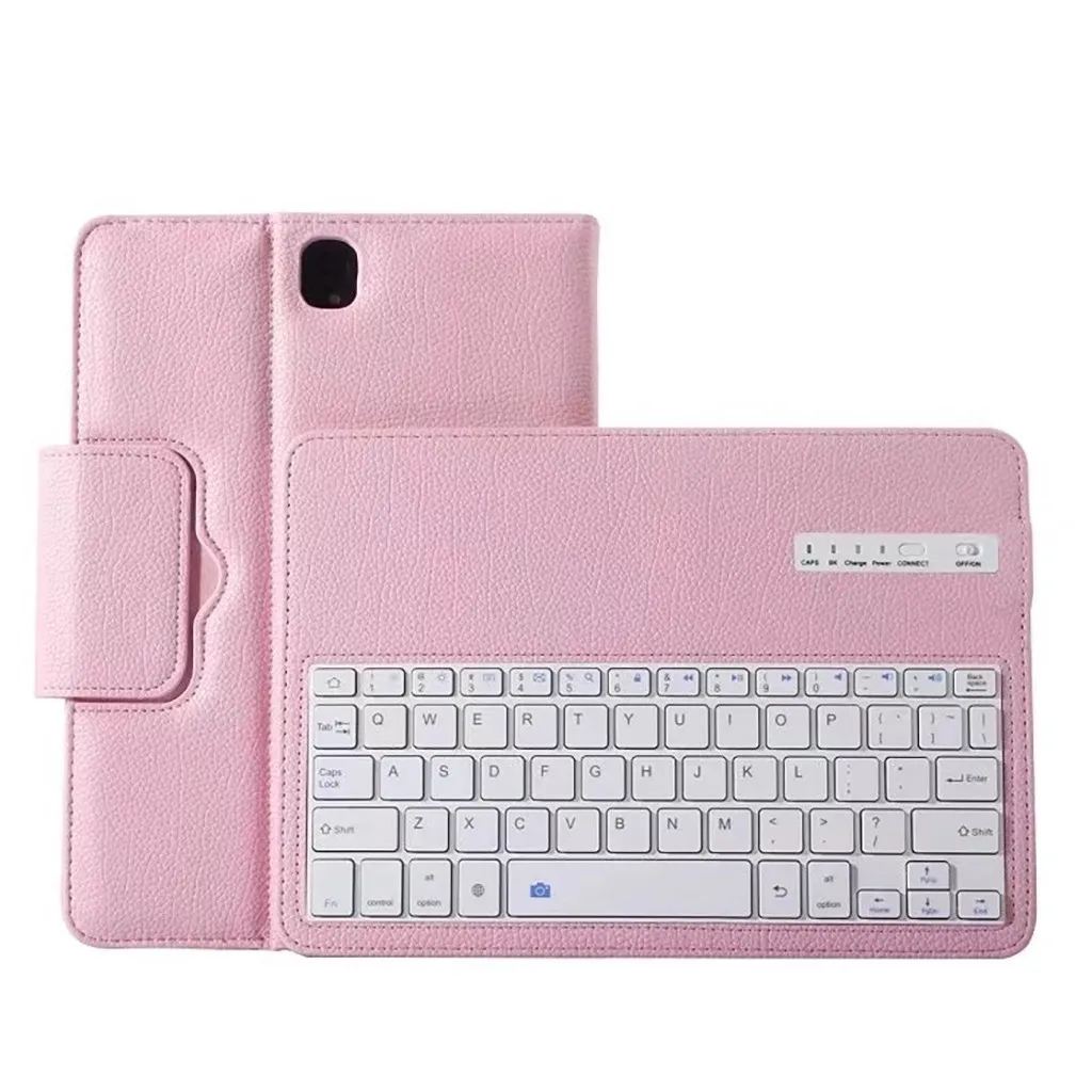 Съемная Беспроводная bluetooth-клавиатура для Samsung Galaxy Tab S3 T820 9,7 чехол для автоматического сна/пробуждения+ беспроводная клавиатура T20G - Цвет: Pink