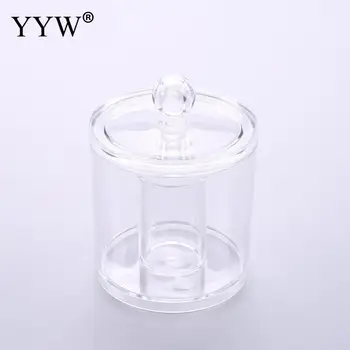 

Acrylic Column Transparent Clear Jewelry Beads Container for Necklace Earrings Home Merchandises Storage Box
