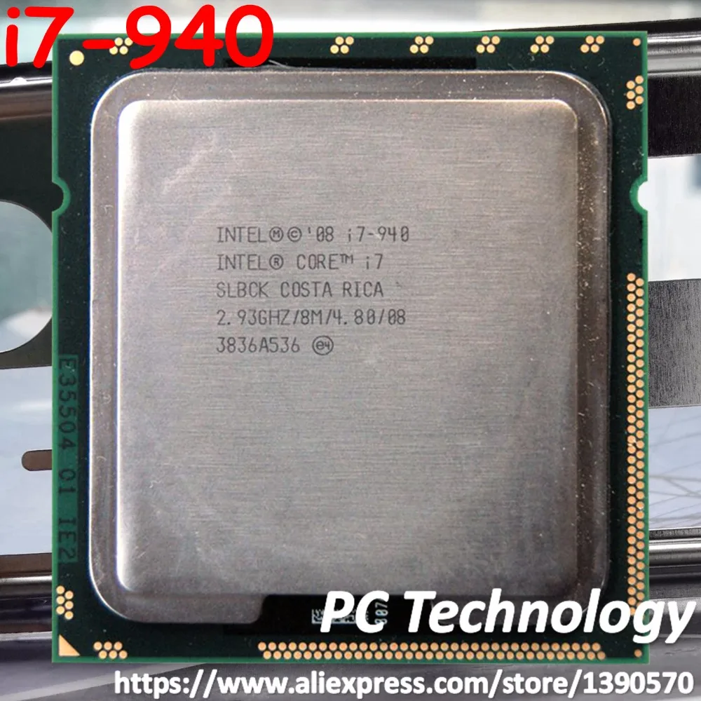 Intel Core i7 940 процессор i7-940 Процессор 8 м Кэш 2,93 ГГц 4 ядра LGA1366 мы отправляем заказ в течение 1 дня