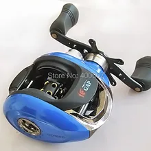 6+ 1 шарикоподшипник супер литья Рыболовная катушка, GO-100D Синий, GO100D