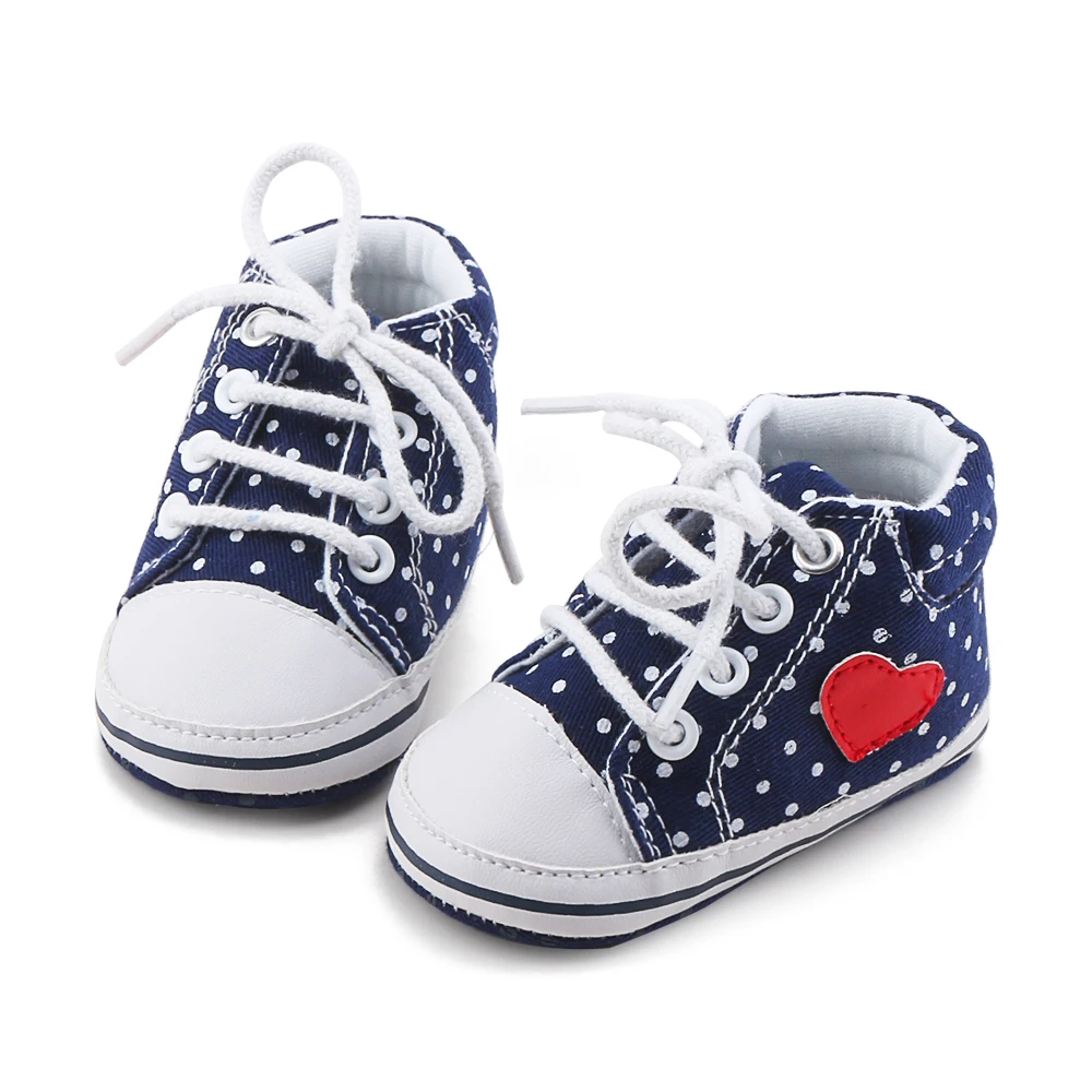 Polka Dot Cotton Soft Sole Baby Shoes Max Baby Shop