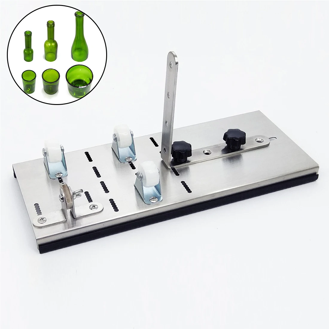 6pcs Cutting Set Glass Bottle Cutter Thickness 2-12 mm Aluminum Alloy Better Cutting Control Create Glass Sculptures