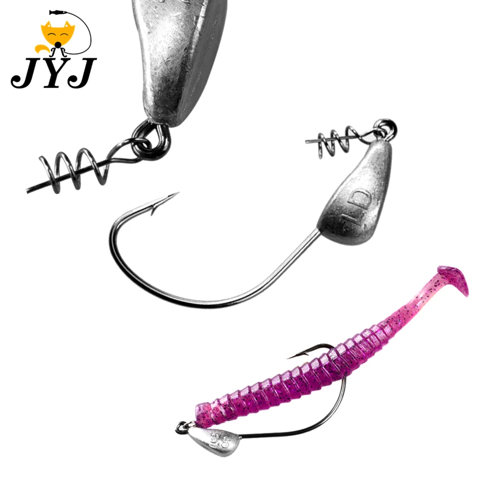 

3.5g 5g 7g 10g 15g 18g 21g Screw Jig Head Fishing Hooks Stand Up Lead Head Hook with Screw-in bait keeper