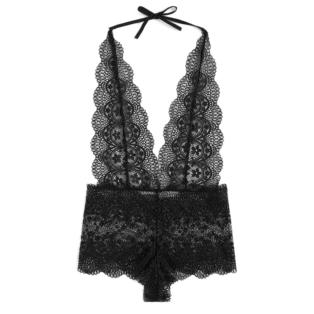 Bodysuit Fashion Women Lingerie Corset Lace Underwire Racy Muslin Black Bodysuits Temptation Underwear Catsuit 19June3 P30