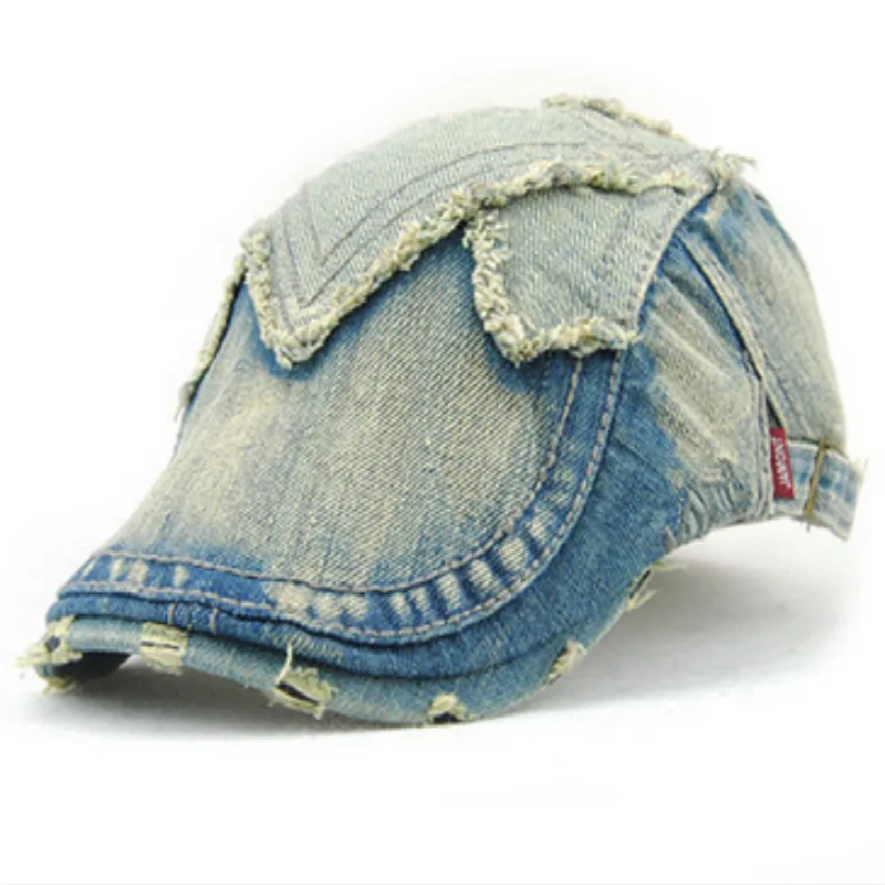 Смешная джинсовая французская шляпа для женщин и мужчин, берет, винтажная шляпа в стиле ретро, шляпа утконоса для женщин и мужчин, Кепка с плоским козырьком - Цвет: denim3