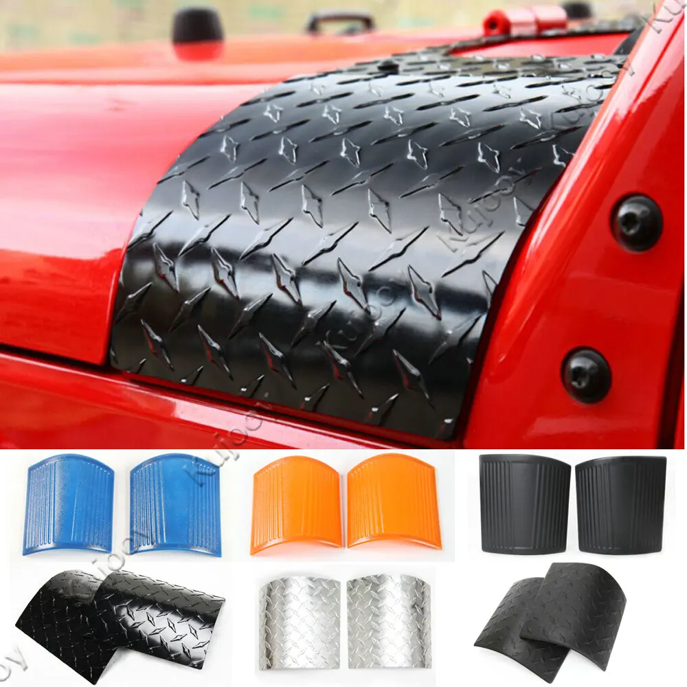 2pcs Car Hood Armor Side Cowl Covers Sticker A Column 2pcs Car Hood Armor Side Cowl Covers Sticker A Column