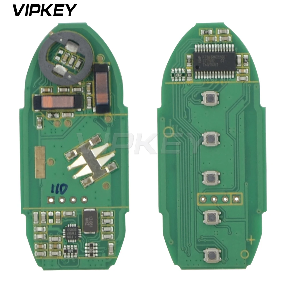 Remotekey S180144110 KR5S180144106 ключ дистанционного управления 5 Кнопка 433 МГц 4A чип для Nissan космического аппарата изгой ключ 285E3-6FL7B