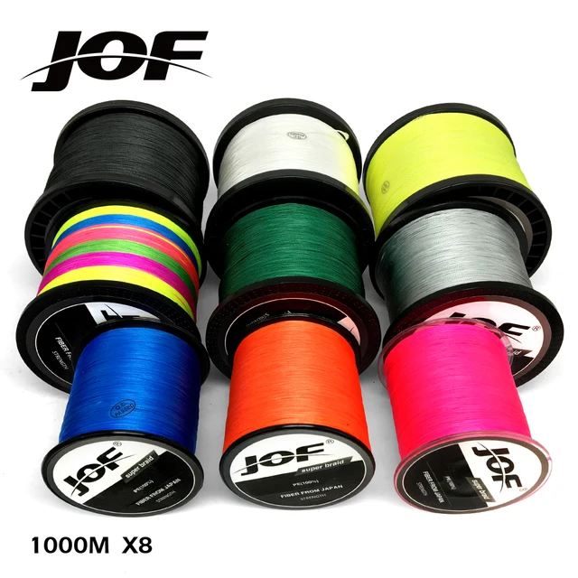 Cheap JOF 8 Strands 1000M 500M 300M PE Braided Fishing Line Japan Multicolour Saltwater Fishing Weave Superior Extreme Super Strong Cheap JOF 8 Strands 1000M 500M 300M PE Braided Fishing Line Japan Multicolour Saltwater Fishing Weave Superior Extreme Super Strong