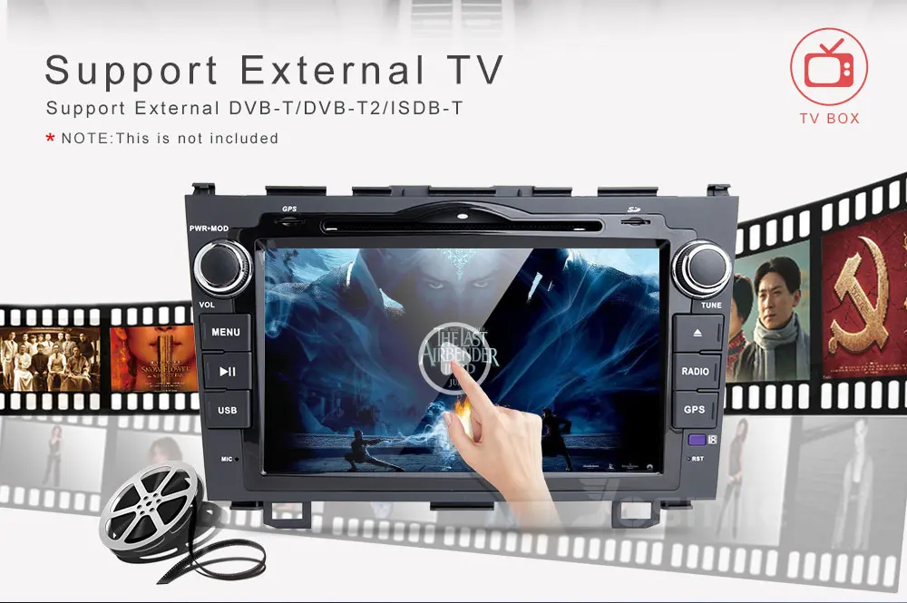 Discount 2 Din Car DVD Player Radio For Honda CRV CR-V 2006 2007 2008 2009 2010 2012 GPS Navigation System Multimedia Head Unit Audio 12