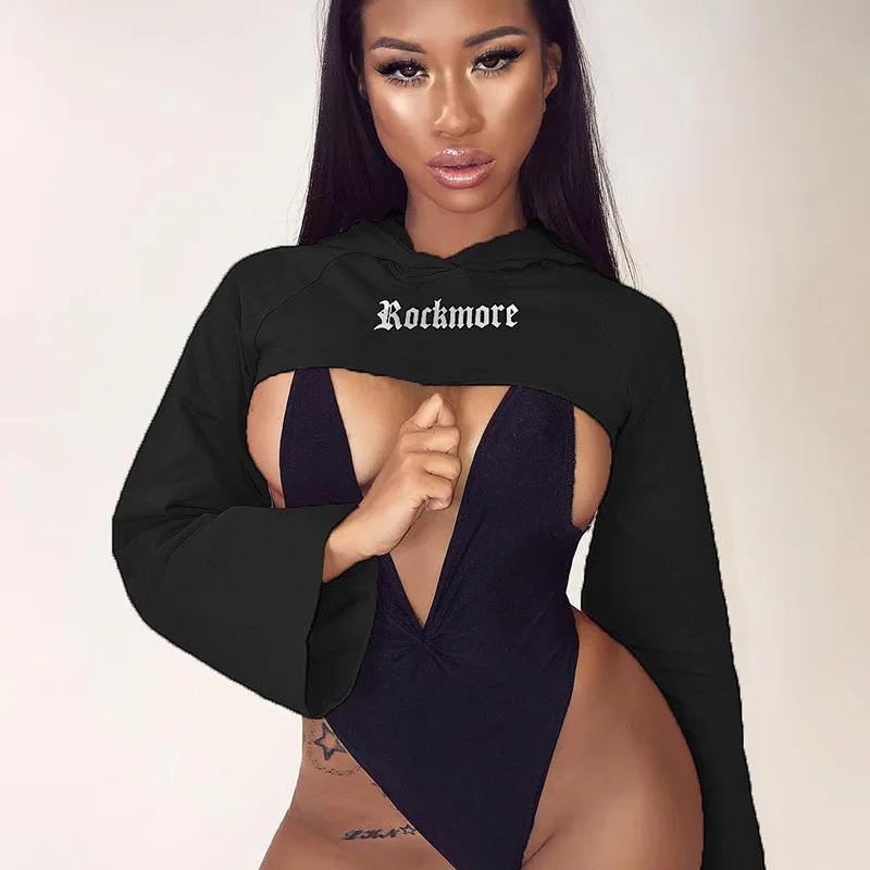 Letter Print 2019 New Short Casual Women Long Sleeve Hoodie Sweatshirt Harajuku Jumper Pullover Letter Print 2019 New Short Casual Women Long Sleeve Hoodie Sweatshirt Harajuku Jumper Pullover