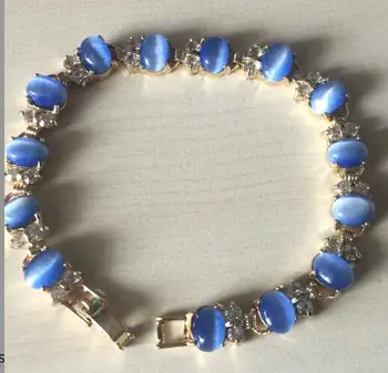 

Beautiful blue opal bracelet 7.5 #1607 -f