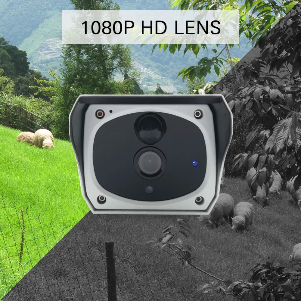 1080P HD Wifi Wireless IP Camera Home Security Surveillance Waterproof Outdoor Solar Camera IR Nigh