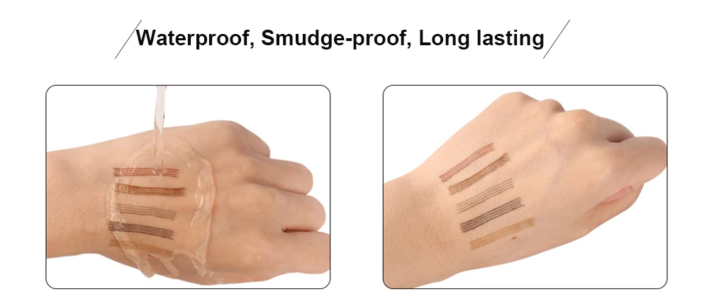 Waterproof Eyebrow Pencil Microblading Eyebrow Tint 4 Tip Liquid Brow Tattoo Pen Long Lasting Eyebrow Pencil Makeup Beginner Set 8