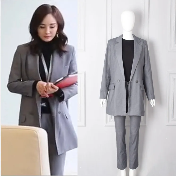 

Negotiator Yangmitongwei Same Korean Version of The Little Suit Jacket Spring 2019 Notched Women Jackets and Coats Suit Women